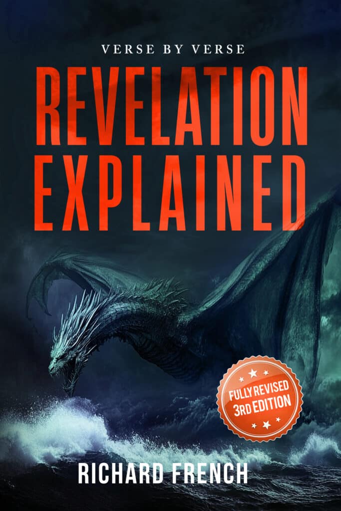 Book cover with a dark sea scene, a dragon, and the bold orange title 'REVOLUTION EXPLAINED' by Richard French.